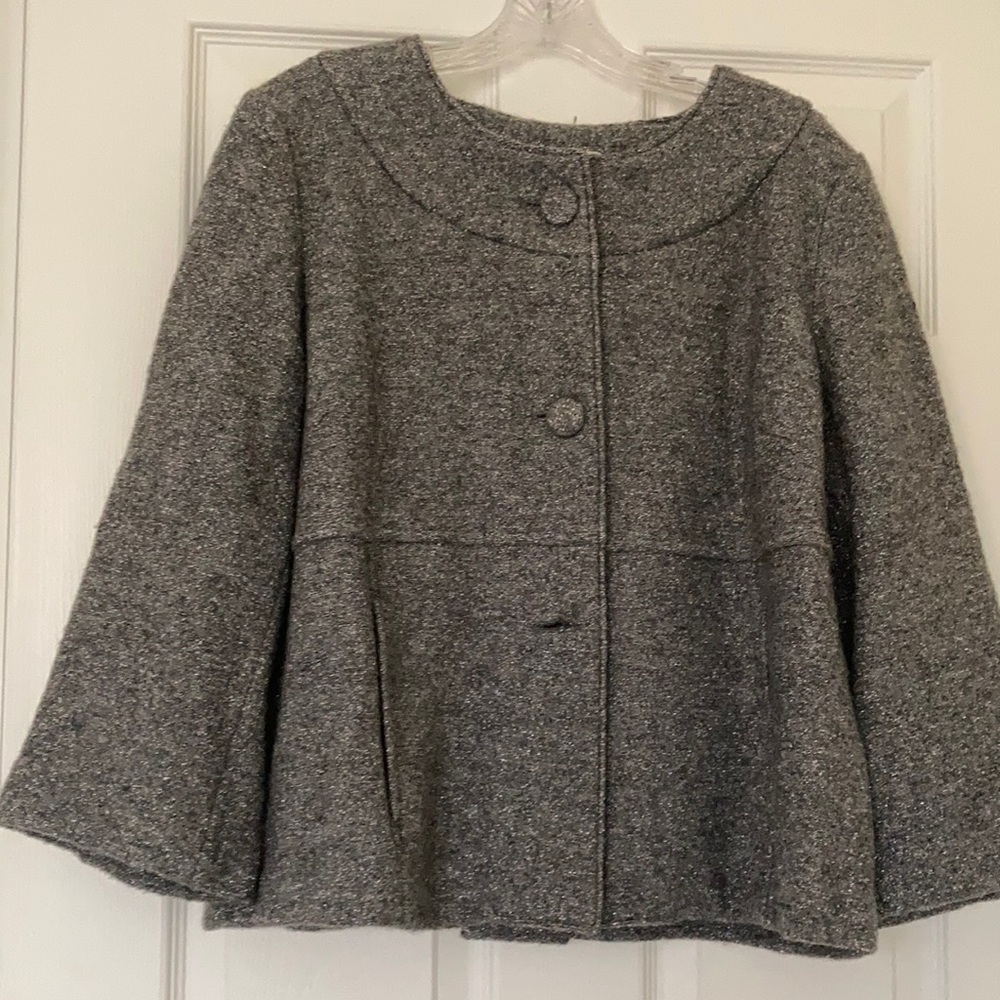 Silver sparkle coat